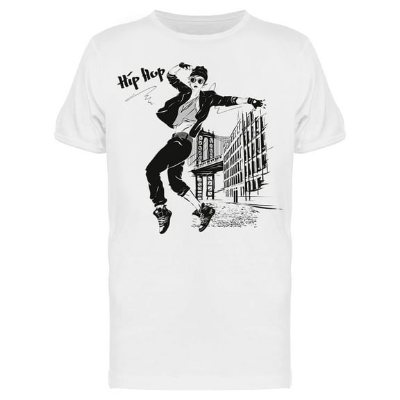 Hip Hop Dancing Girl Bridge City T-Shirt Men -Image by Shutterstock, Male 3X-Large
