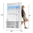 thumbnail image 5 of Noelse 71''H LED Hall Tree with Bench and Shoe Storage, Entryway Bench with Coat Rack, 7 Shoe Cubbies and Umbrella Holder, Mudroom, Hallway Storages Cabinet (White ), 5 of 8