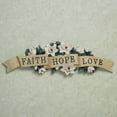 thumbnail image 2 of Magnolia Faith Hope Love Wall Accent Ivory Large, 2 of 5
