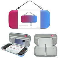 Rechale Carrying Case Compatible with Nintendo Switch 2 (2025),Portable Hard Shell Carry Case with 10 Game Card Slots,Protective Travel Bag for Nintendo Switch 2 Console Accessories(Red & Blue)