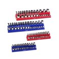 thumbnail image 1 of Magnetic Socket Organizer 4PCS Blue & Red Metric SAE, 1 of 7