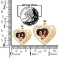 thumbnail image 7 of Picturesongold.Com Heart W/ # 1 MOM Etched Necklace Pendants - 1 inch x 1 inch - Solid 14K Yellow Gold, 7 of 7