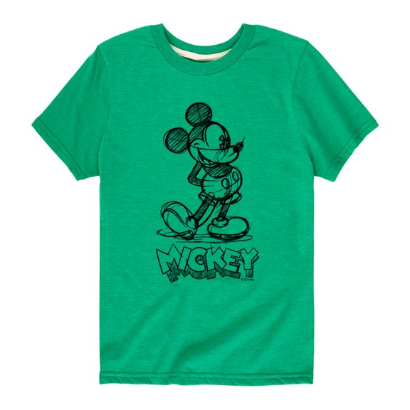Disney - Mickey Sketch Short Sleeve Graphic T-Shirt