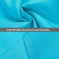 thumbnail image 3 of Yarns of Cotton Premium Hotel Quality 1-Piece Flat Sheet, Luxury and Softest 600 Thread Count Egyptian Quality Bedding Flat Sheet, Wrinkle-Free, Stain-Resistant, Turquoise, King, Pack of 2, 3 of 5