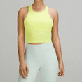 thumbnail image 4 of Chaleco deportivo corto para mujer, tacto nude y acolchado en el pecho, top de yoga transpirable, 4 of 6