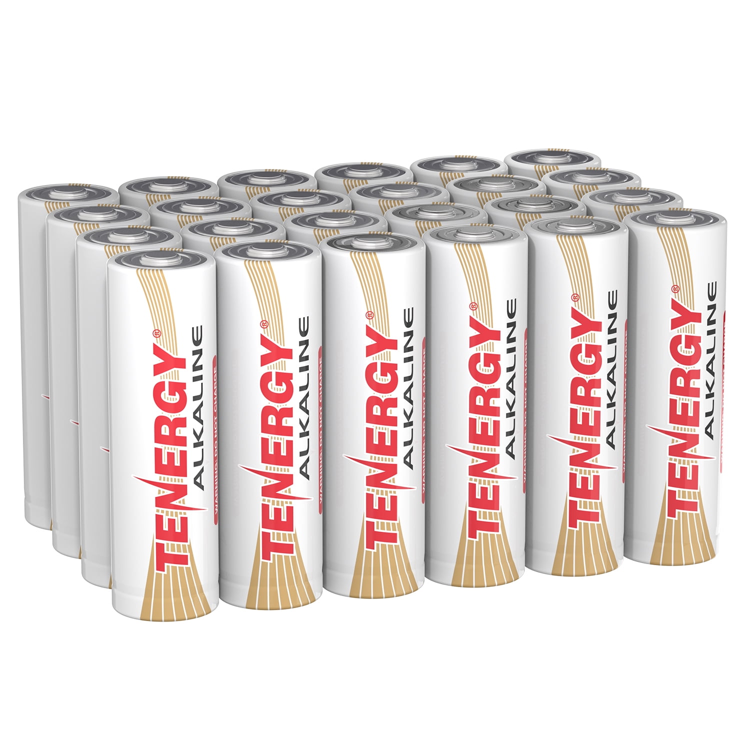 Tenergy 24 Pack AA Size (LR6) Alkaline Batteries