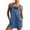 Blue, variant on Short Dungarees For Women Adjustable Shoulder Straps Sleeveless Rompers with Front Pocket Maternity Jumpsuit Beige M