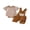 Brown, variant on BemeyourBBs Newborn Baby Boys Golf Football Game Day Outfit Infant Baby Boy Spring Summer Fall Clothes Striped Short Sleeve Romper and Letter Ball Embroidery Overalls Shorts Set