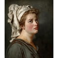 thumbnail image 3 of Jacques Louis David 12x14 Black Modern Framed Museum Art Print Titled - Young Woman with a Turban (C. 1780), 3 of 5