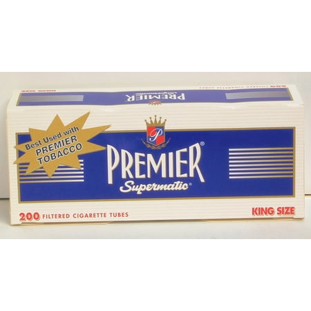 King Size Filtered Cigarette Tubes 5boxes of 200 Dark Blue, Premier Supermatic King Size Filtered Cigarette Tubes 5boxes of 200 dark blue By Premier