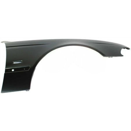 For BMW 525i 2001 2002 2003 Front Fender Passenger Side | With Turn Signal Light Hole | Replacement For 41358162134 , BM1241120 | Trim: Base