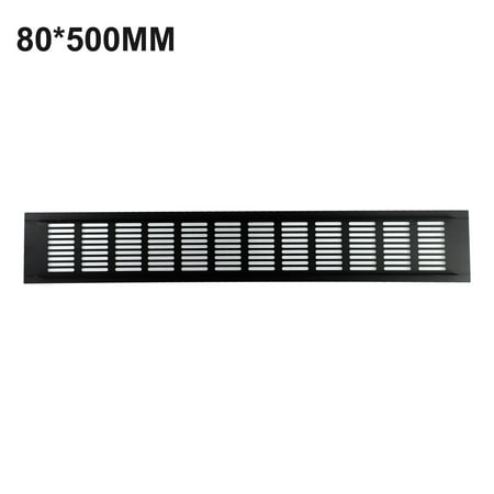 

Black Alloy Rectangular Air Vent Grille Ventilation Cover for Cabinets Wardrobes