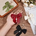 thumbnail image 3 of 4 llaveros con dijes de 4 colores: corazón, negro, rojo, blanco y verde, para mujer, llavero, bolso, decoración de coche, regalo, manualidades, accesorios., 3 of 6