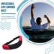 thumbnail image 4 of Cinturón de la chaqueta de vida inflable manual con la cremallera Ajustable Whichle Whistle Buoyania grande Cintura para nadadores Sports Aquatic Red Inevent OD003373-02, 4 of 7