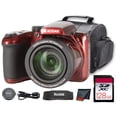 thumbnail image 1 of Kodak PIXPRO AZ405 Digital Camera (Red) (AZ405RD) + 128GB Card + Bag + Cloth, 1 of 8