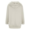 thumbnail image 6 of Ashirexll Womens Long Sleeve Tops, Zip Up Hoodie Women, Zippered Cardigan Hooded Sweater Coat Long Sleeve Casual Jacket, 6 of 7