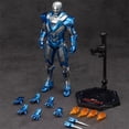 thumbnail image 4 of Figura de acción de Iron Man de ZD Toys original de 18 cm, modelo de Tony Stark de la máquina de guerra de acero azul Mark30, juguetes coleccionables, 4 of 5
