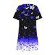 thumbnail image 4 of Vestido de Manga Corta para las Mujeres Casual Impreso Cuello Redondo, Vestido de las Señoras para la Primavera Y el Verano de Uso Diario, 4 of 9