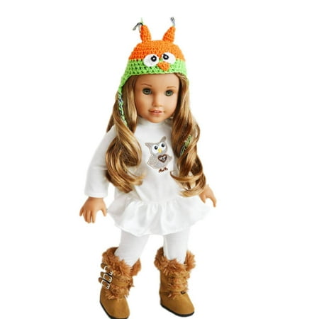 My Brittany's Fall Hoot Hoot Outfit With Boots Included For American Girl Dolls Wellie Wishers Dolls