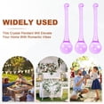 thumbnail image 6 of Uxcell 6-Pack Crystal Raindrop Prisms, 78mm Replacement Chandelier Teardrop Icicle Drops Hanging Pendant for Lamp [Purple], 6 of 6