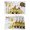 Gray, variant on Gnomes Sunflower Placemats Set of 4, Bees Branches Floral Wooden Placemats for Dining Table, Place Mats for Kitchen Tabletop, Waterproof Wipeable Dining Table Mats Set