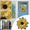 thumbnail image 2 of Bewildely Guirnalda de girasol de abeja, adornos de colgantes artificiales, de día de abeja para puerta delantera, decoración para fiesta Kits de decoración para fiestas No.2 Bewildely HA042635-02, 2 of 6
