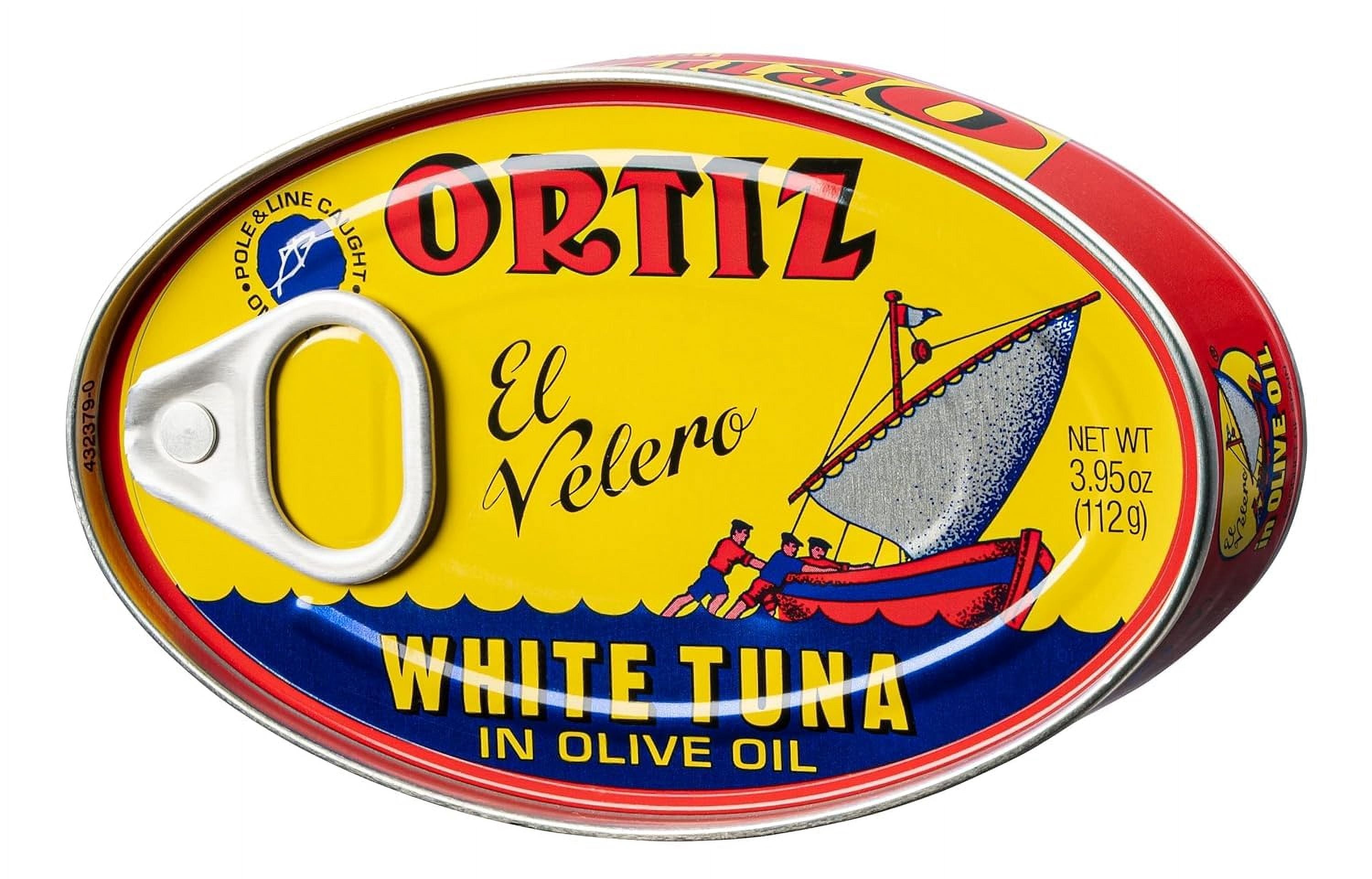 Ortiz White Tuna in Olive Oil, 3.95oz, 6 Pack
