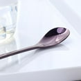 thumbnail image 4 of GROWTH TANK Plain Spoon Stainless Steel Meal Spoon Iced Cheese Tea 7 Colors - Golden 2, 4 of 9