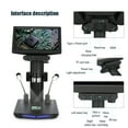 thumbnail image 3 of Microscopio Digital USB Abody 48MP 1440P Pantalla IPS 10,1 pulgadas 500X-1000X, 3 of 8