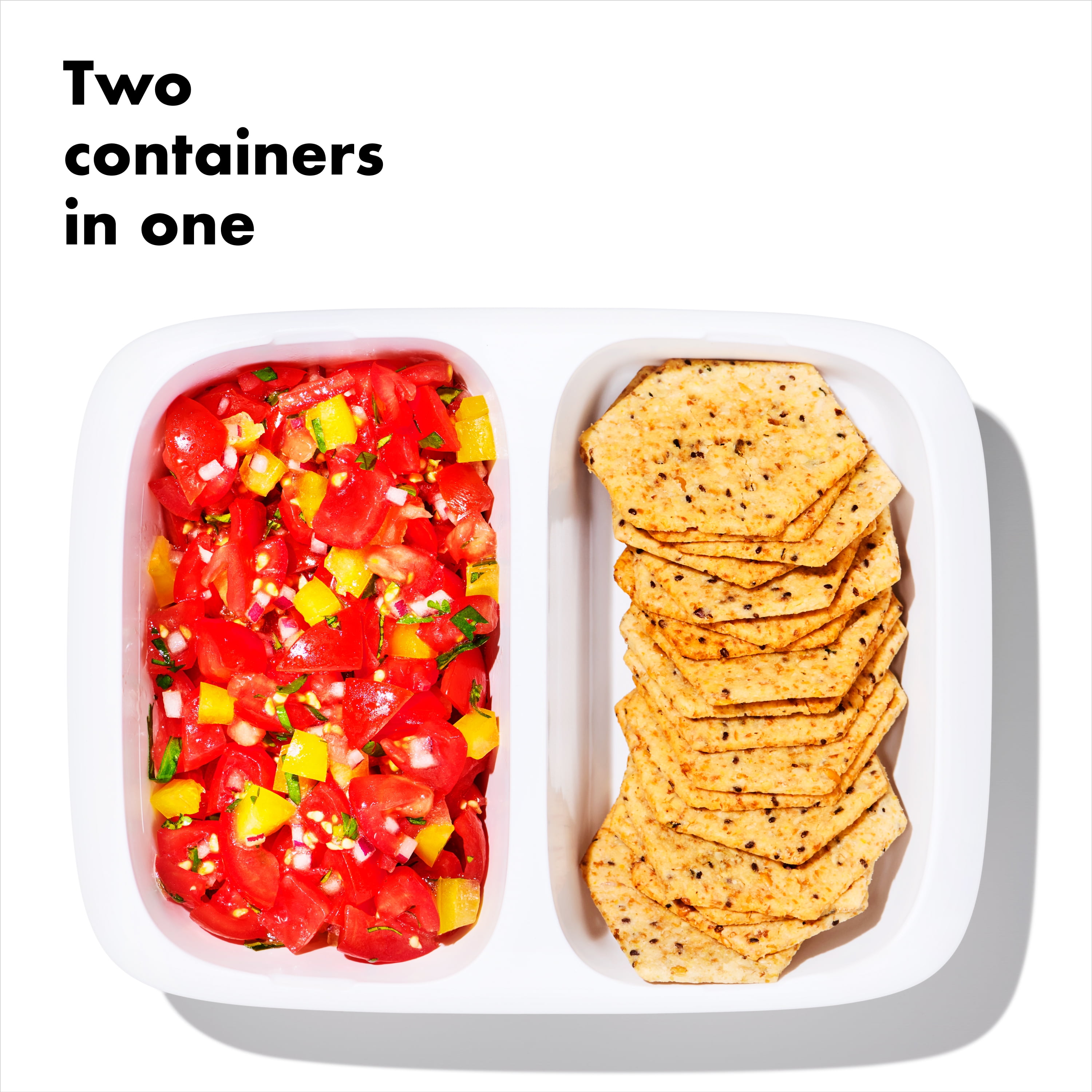 OXO Softworks Prep and Go Divided Food Storage Container - Thumbnail 4