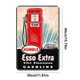 thumbnail image 5 of Letrero Hojalata Esso Metal Vintage Pintura Hierro Rectangular Pared para El Y Bar 30x40cm, 5 of 8