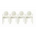 thumbnail image 1 of Heavenly Collection White Plastic Arm Chair, 1 of 3