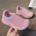 thumbnail image 2 of PMVFHDE Espadrilles pour Enfants Filles Espadrilles Respirantes en Maille Décontractées Roses, 5 Ans, 2 of 5