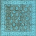 thumbnail image 1 of Ahgly Company Indoor Square Oriental Light Blue Traditional Area Rugs, 6' Square, 1 of 4