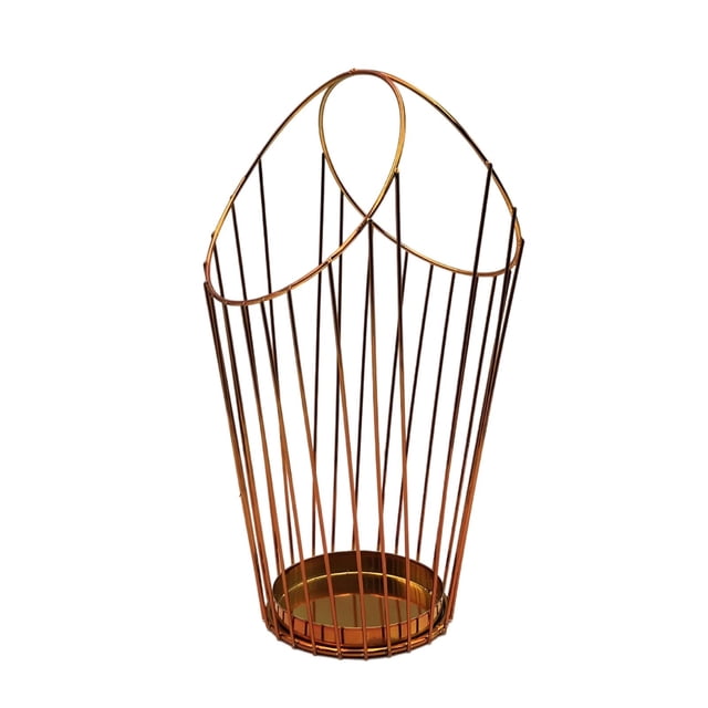 Cesta de hierro para cápsulas de café, accesorios para el hogar, gran capacidad, multiusos Oro rosa