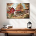 thumbnail image 2 of Elephant Stock Autumn Farm Fresh Wall Art - Horizontal Canvas Wall Art - Living Room Wall Decor - Nature Canvas - Red And Brown Decor By Ruane Manning - 24" x 16", 2 of 4