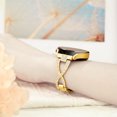 thumbnail image 5 of BANDOVA X-Shape Metal Band with Sparkly Rhinestones, Dressy Bracelet Compatible with Samsung Galaxy Watch 7/6/5/4, Gold, 20mm, 5 of 6