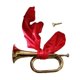 thumbnail image 5 of Trompeta, , instrumento de viento metal, soplido, instrumento musical, trompeta de caballería para principiantes, orquesta, banda escolar, estu, 5 of 9