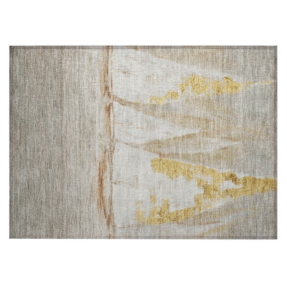 Dalyn Rugs Machine Washable Indoor/Outdoor Chantille ACN2084 Taupe 1'8" x 2'6" Rug