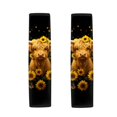 thumbnail image 4 of Chririnla Highland Cow Sunflower Print Harness Pad Waterproof Soft Car Seat Belt Pads Cover, Heat Insulation Magic Tape Compatible with Vans SUV Sedan, 4 of 4