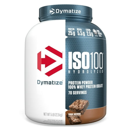 UPC 705016500406 product image for Dymatize ISO100 Hydrolyzed Whey Isolate Protein Powder  Fudge Brownie  25g Prote | upcitemdb.com