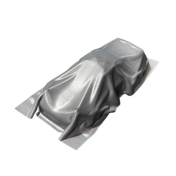MERIGLARE Modèle de Voiture à l'Échelle 1/64 Couverture d'Ombre Tissu Nouveauté Accessoires Photo Décoration Diorama Figurine Miniature Voitures Jouets pour Parkings Lots Garage Argent