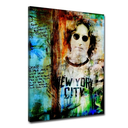 Ready2hangart Iconic 'John Lennon' Print of Painting