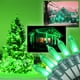 thumbnail image 3 of Cadena de luces Holiday Essence 100 LED verdes de 8,2 m para interiores y exteriores, 3 of 9