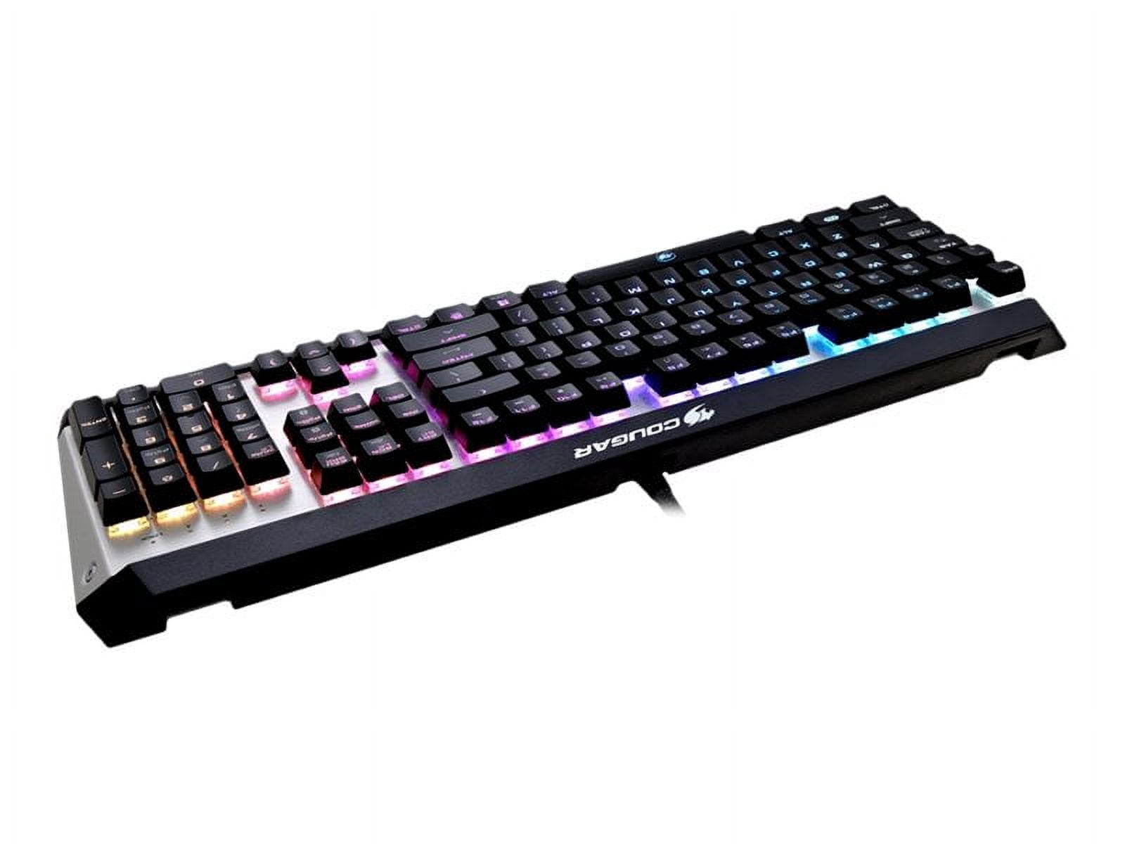 Cougar Attack X3 RGB - Keyboard - backlit - USB - key switch: CHERRY MX RGB - silver