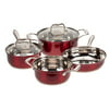 Red Metallic Stainless Steel Cookware by Home-Style Kitchen