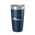 thumbnail image 1 of Beaverfork Lake Map Tumbler Travel Mug Insulated Laser Engraved Coffee Cup Arkansas 20 oz Navy Blue, 1 of 1