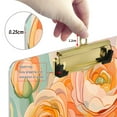 thumbnail image 6 of FORMRS Acrylic Clipboard with Low Profile Clip Standard A4 Letter Size, 12.5" x 9", Abstract Floral Art, 6 of 8