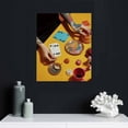 thumbnail image 4 of Nawypu  Vintage Orange Poker Posters Cute Funny Cocktail Casino Dice Chips Canvas Wall Art Poster for Bedroom Aesthetic Wall Decor Canvas Wall Art Gift Print, 4 of 4