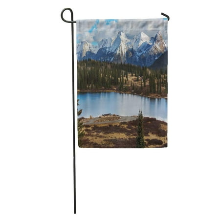 The Range Garden Furniture SIDONKU Range Mountain Landscape in Colorado Rocky United States Hiking Winter Garden Flag Decorative Flag House Banner 12x18 inch ()
